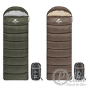 [000720001] U150 Enveloppe Sleeping bag with hood (Brown, Left)