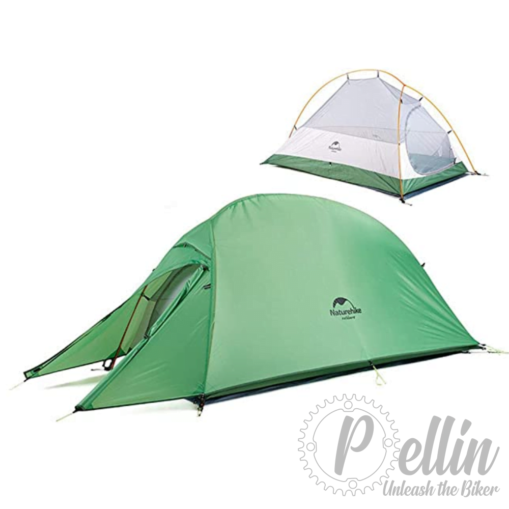 Naturehike Cloud Up 1 210T ruime lichtgewicht 1 persoons tent (Hellgrün)
