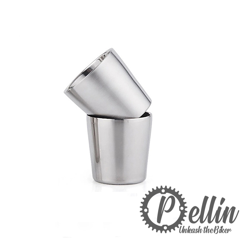 Dubbelwandige drinkbeker inox
